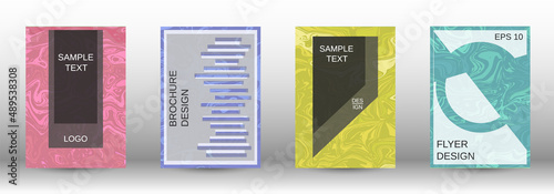 Modern covers. A set of modern covers. Abstract marble pattern.