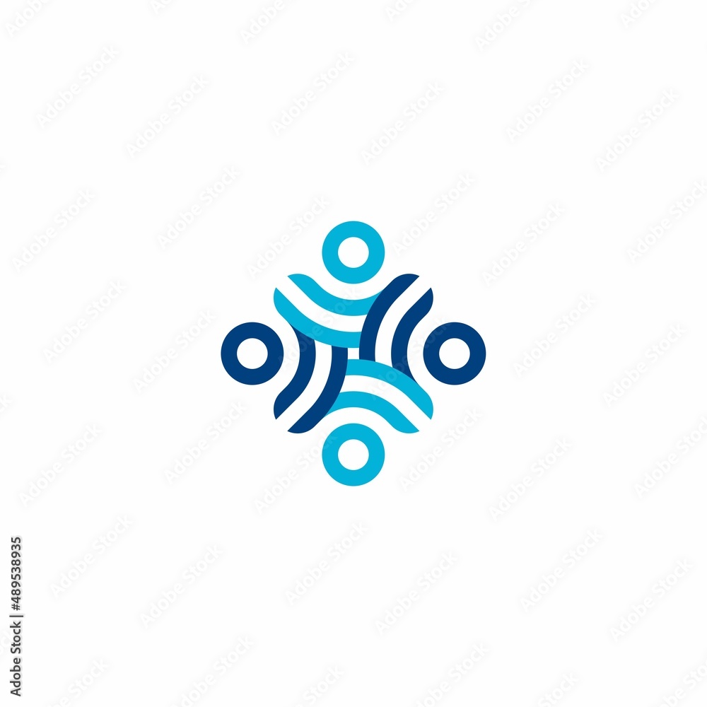 People Logo Design. Global Community Logo Icon Elements Template. Community human Logo template vector. Abstract Community logo. Social Networking Logo Designs.	