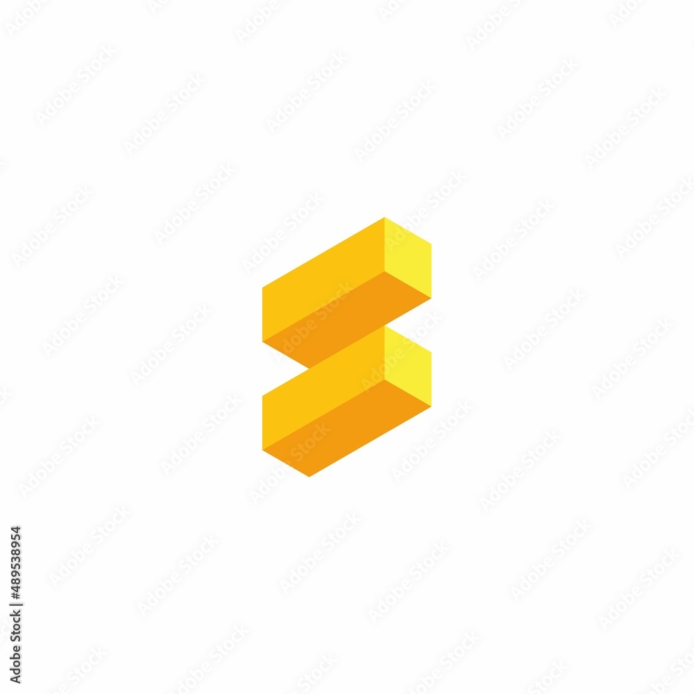 Fototapeta premium Letter S logo. Icon design. Template elements. Geometric abstract logos