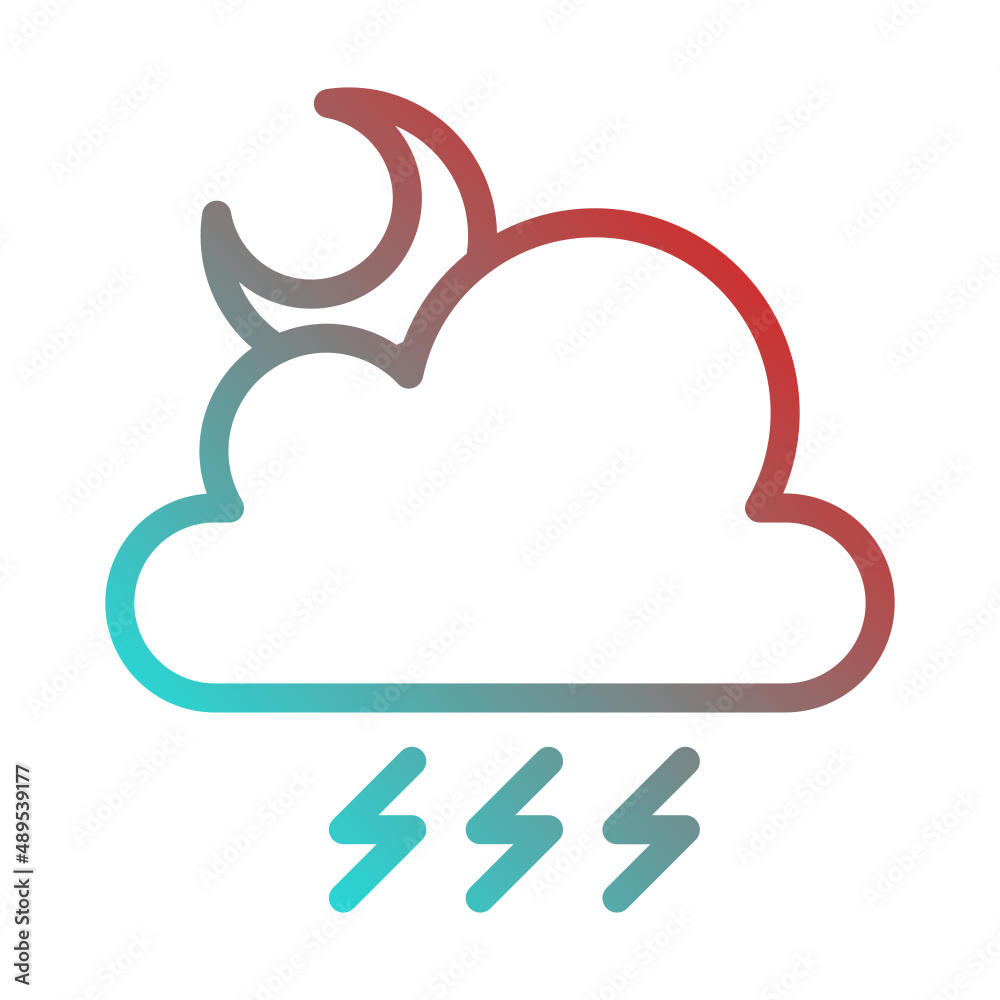 thunder night icon thunder night icon