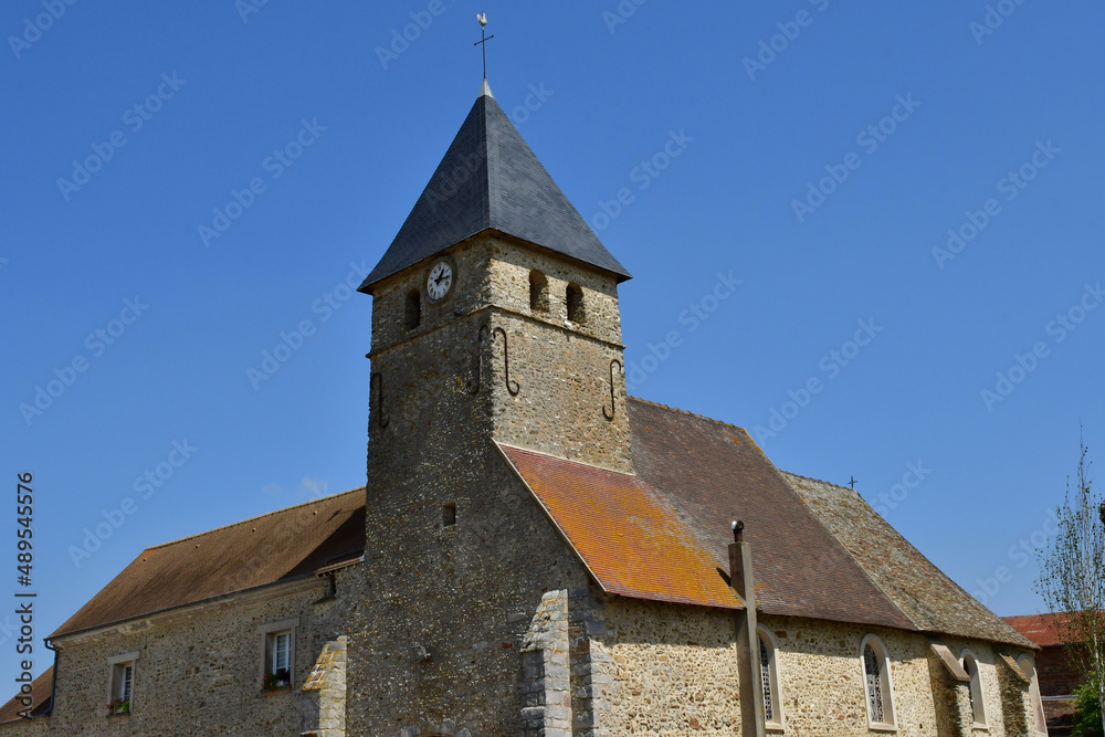 Tacoignieres; France - july 20 2021 : picturesque village