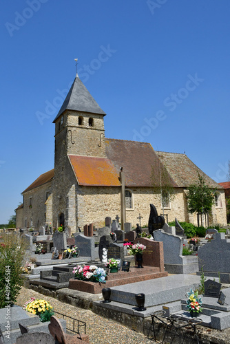 Tacoignieres; France - july 20 2021 : picturesque village photo