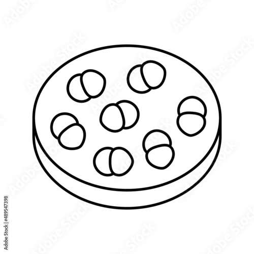 enterococcus infection line icon vector illustration