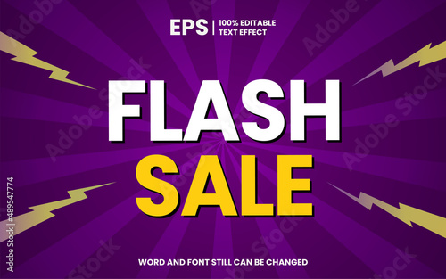 Flash Sale Modern Style Editable Text Effect