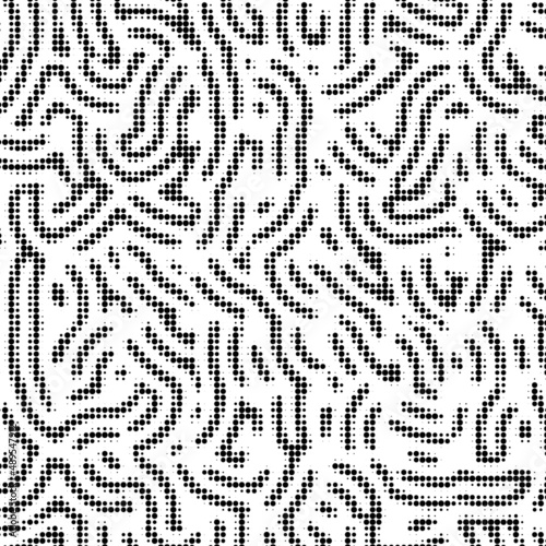 Grunge halftone black and white dotted texture background. Spotted vector abstract overlay. Monochrome pattern for web design, advertisment banners, comic books, manga, posters, pakaging
