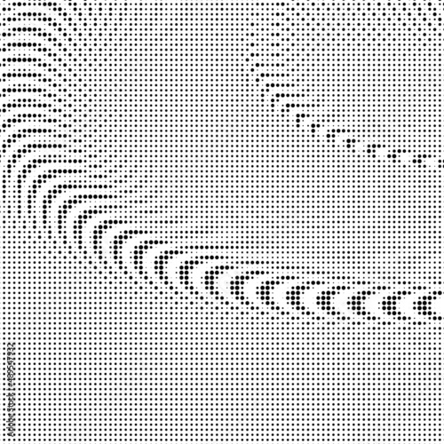 Grunge halftone black and white dotted texture background. Spotted vector abstract overlay. Monochrome pattern for web design, advertisment banners, comic books, manga, posters, pakaging