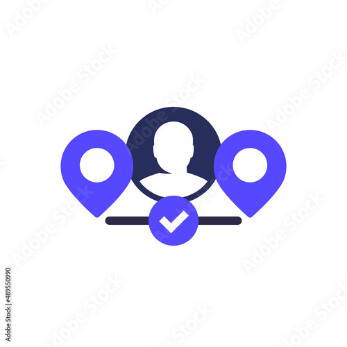 relocate or relocation icon on white