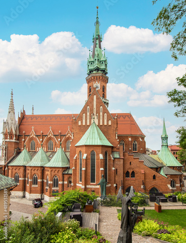 Krakow, Poland - built between 1905 and 1909 and located just outside the Old Town, the St. Joseph's Church is one of the most important examples of Gothic Architecture in Krakow