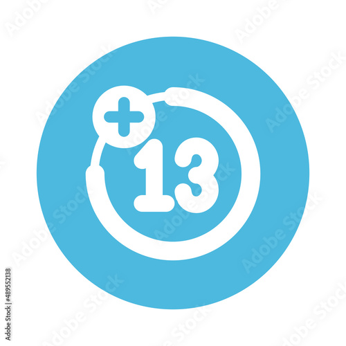 Age restriction Vector icon which can easily modify or edit

