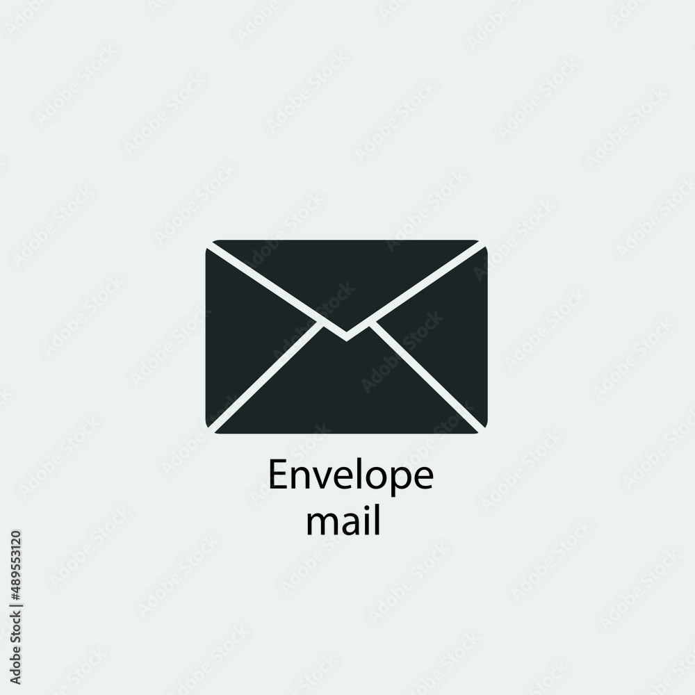 Envelope mail vector icon illustration sign Envelope mail vector icon illustration sign