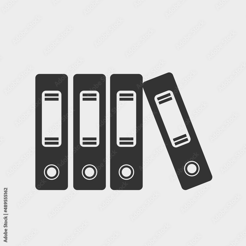Ring folders vector icon illustration sign Ring folders vector icon illustration sign