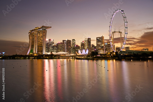 country skyline at dusk