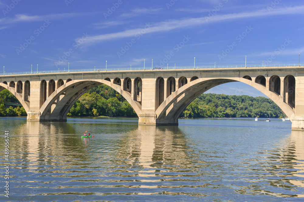 Fototapeta premium Francis Scott Key Memorial Bridge in Washington D.C. United States of America