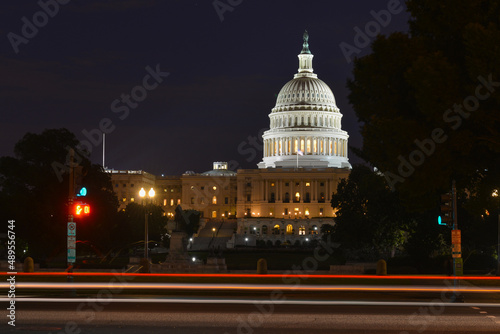 U.S. Capitol Building at night - Washington D.C. United States of America	