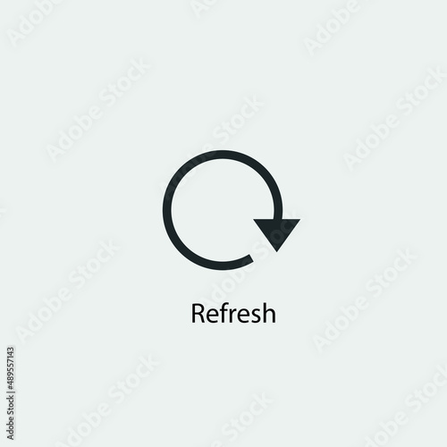 Refresh vector icon illustration sign