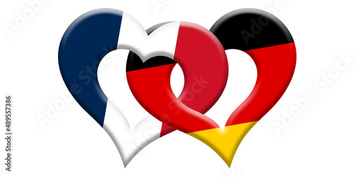 Deutschland Frankreich Herzen
