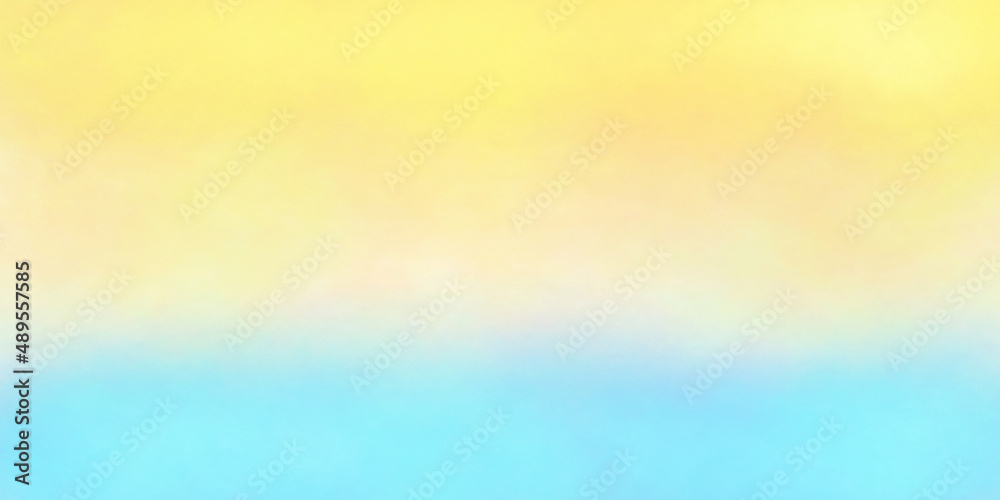 Yellow blue colorful background gradient color paint space for copy write illustration for abstract background banner, advertising, website, wall-paper fabric texture material, sweet tone pastel