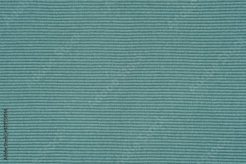 Green jersey texture. Knit cloth background. Ribbed jersey fabric.