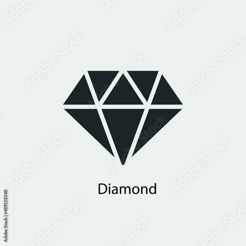 Diamond vector icon illustration sign