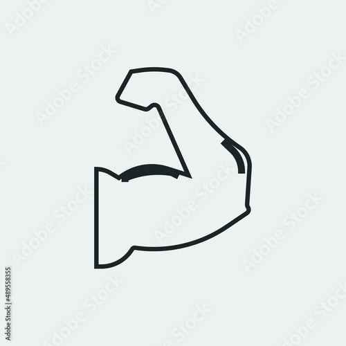 Biceps vector icon illustration sign