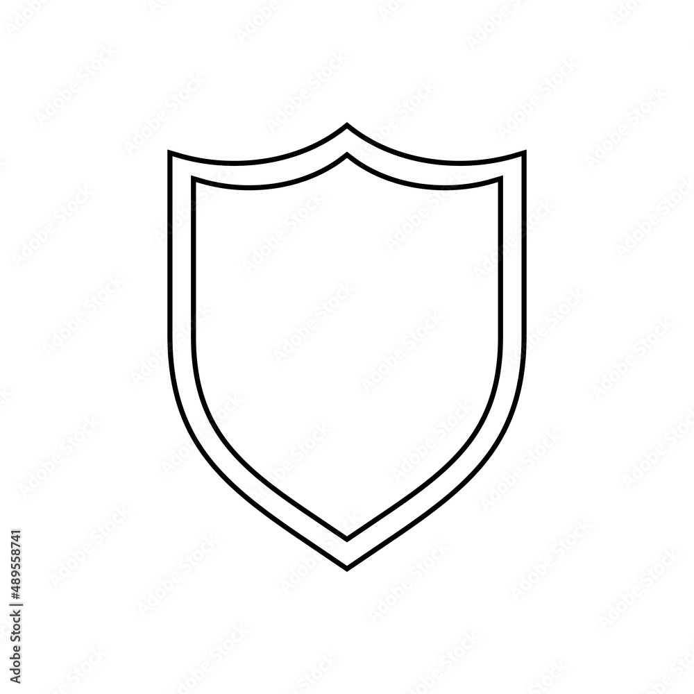 Shield icon in line style Shield icon in line style
