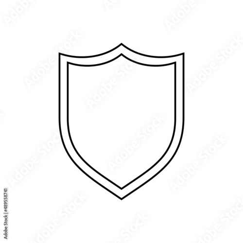 Shield icon in line style
