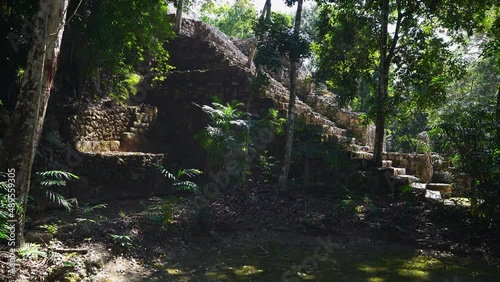 Mysterious Ancient Ruins of Mayan City photo