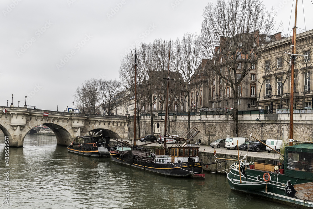 Fototapeta premium city canal in the country