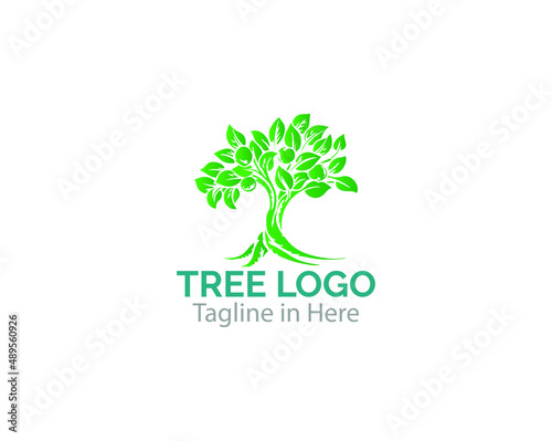 Royalty Free Green and Apple Tree Logo © golam