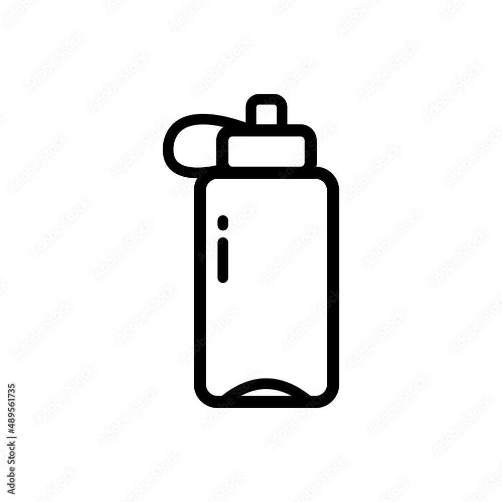 Gym water bottle icon. Outline Gym water bottle vector icon Gym water bottle icon. Outline Gym water bottle vector icon