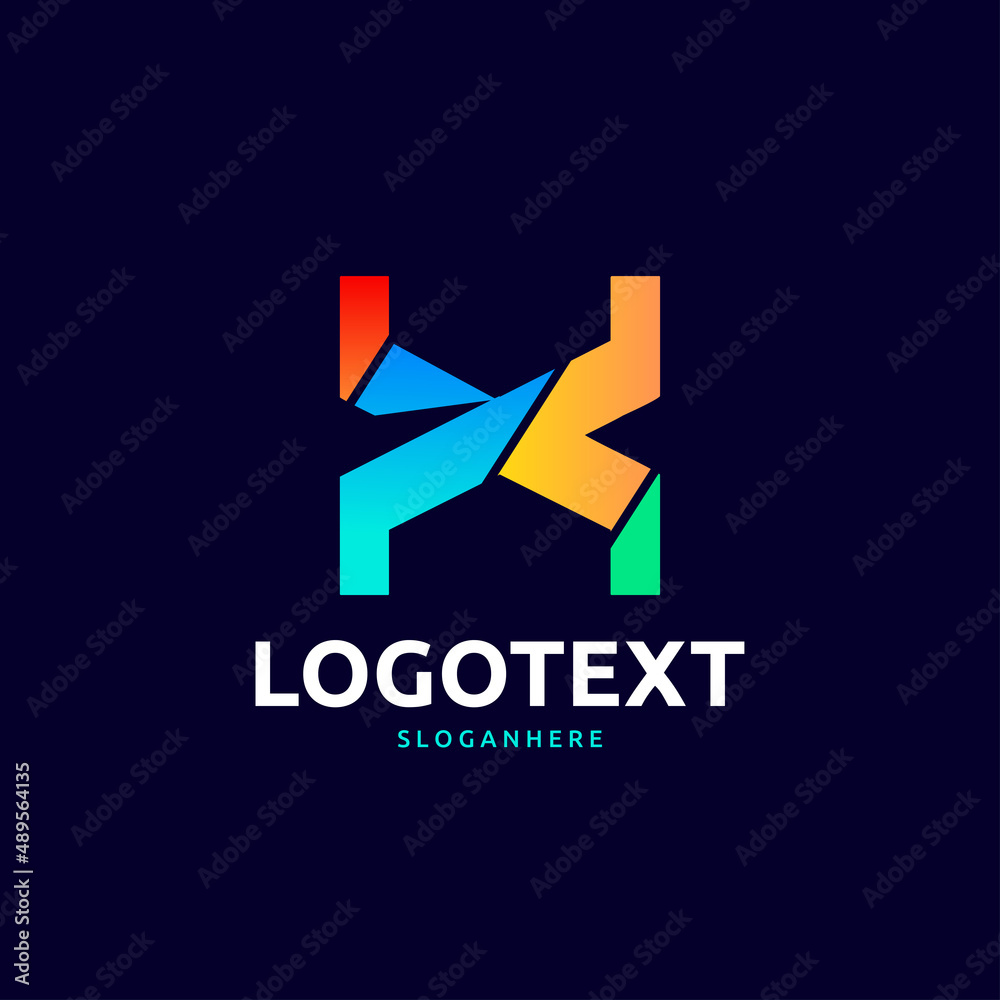 letter X logo letter X logo
