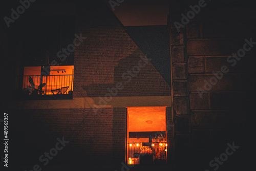 factory in night