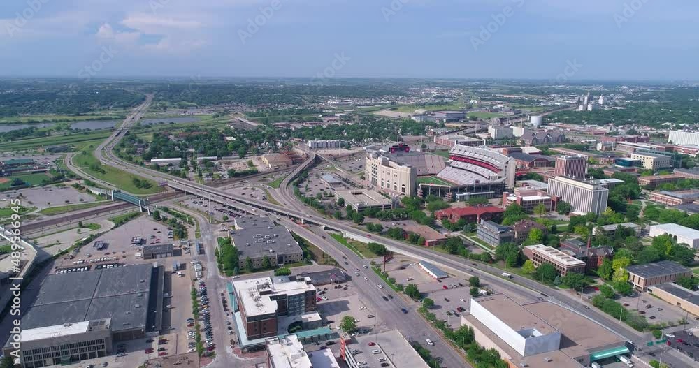 Aerial Shot of Memorial Stadium, Home of the Nebraska Huskers Aerial Shot of Memorial Stadium, Home of the Nebraska Huskers