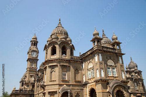 Picture of popular palace in Kolhapur city New Palace, Ancient palace constructed from black rock.