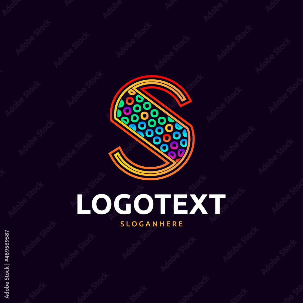 Obraz premium letter S logo