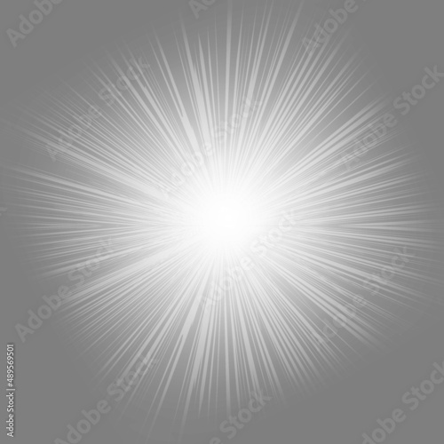 White light spread in a beautiful retro style. For background, banner, card or text-vector