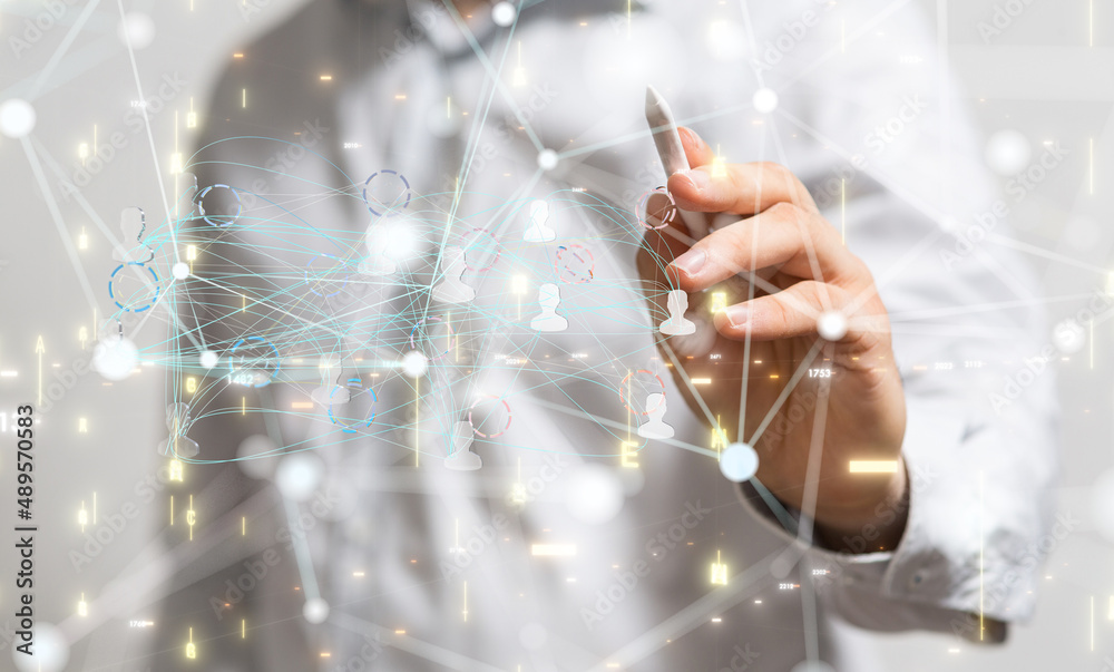 Abstract network of physical devices on the Internet using a network connection with statistics numbers 3d illustration Abstract network of physical devices on the Internet using a network connection with statistics numbers 3d illustration