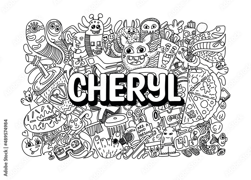 Cheryl #name doodle art