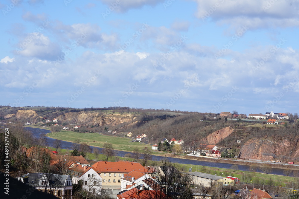 panorama of the city elbe