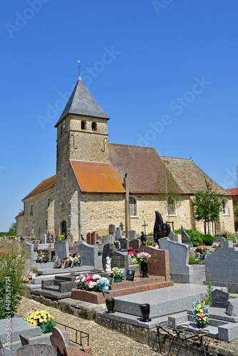 Tacoignieres; France - july 20 2021 : picturesque village photo