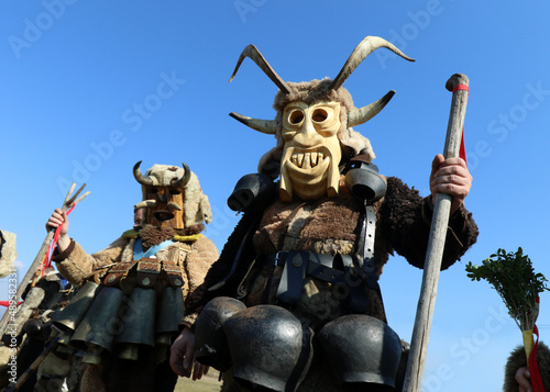 Canvas Print Masquerade festival in Elin Pelin, Bulgaria