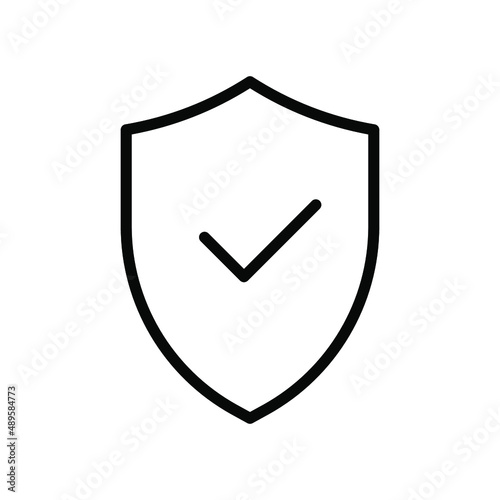 Free Download Security shield icon. Black protection symbol. Vector illustration. Logo design element - GFXLoad
