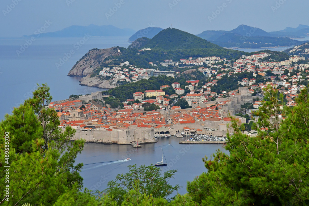 Dubrovnik; Croatia - june 23 2021 : picturesque city