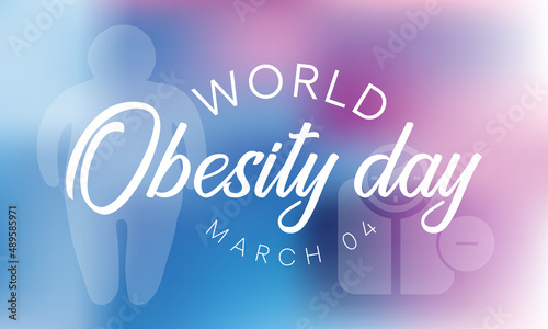 World Obesity day is observed every year on March 4, with the view of promoting practical solutions to end the global obesity crisis. Vector illustration