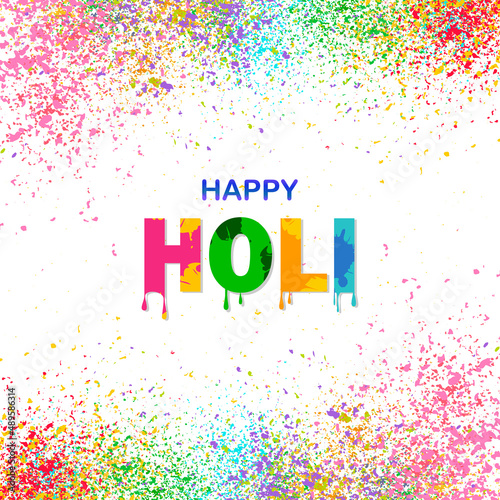 Realistic holi background