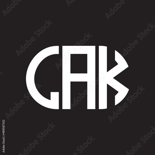 LAK letter logo design on black background. LAK creative initials letter logo concept. LAK letter design.