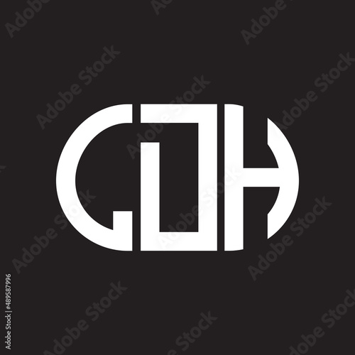 LDH letter logo design on black background. LDH creative initials letter logo concept. LDH letter design.