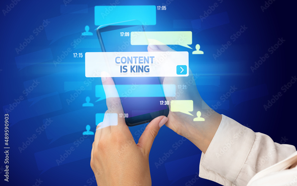 Hand using smartphone with social media concept Hand using smartphone with social media concept