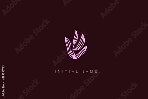 Botanicals / Floral Design logos – Modern Minimal Logos for company / initial name