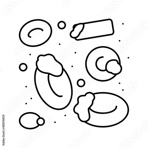 autoimmune hemolytic anemia ill line icon vector illustration photo